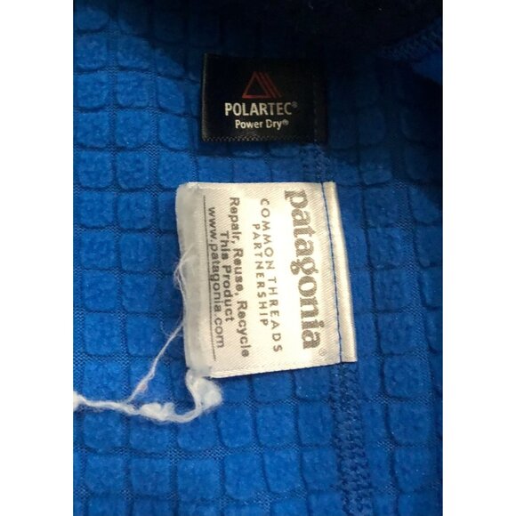 Patagonia Mens Medium Blue Full Zip Polartech Power Dry Jacket - Picture 5 of 8